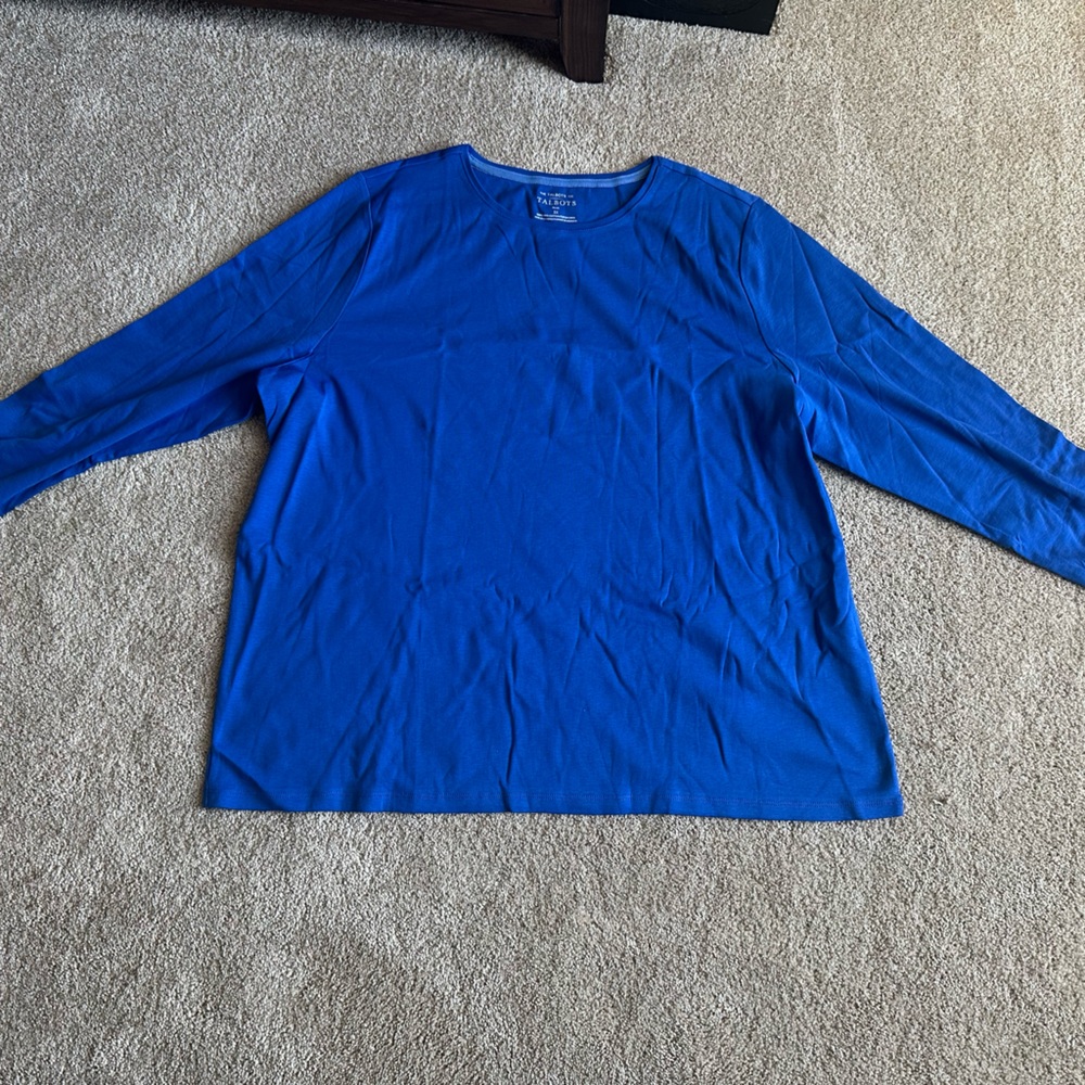 Talbots Royal Blue Long Sleeve Tee